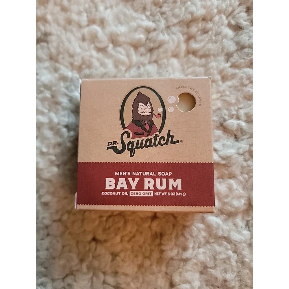 Dr. Squatch Bay Rum Set Of 2 Zero Grit‎ Soaps 5oz Per Bar